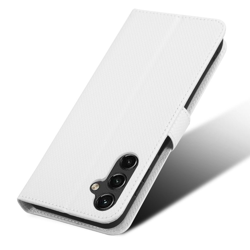 For Samsung Galaxy A24 4G / A24 5G PU Leather Phone Case Wallet Stand Diamond Texture Protective Cover For Samsung Galaxy A24 4G / A24 5G PU Leather Phone Case Wallet Stand Diamond Texture Protective Cover
